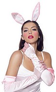 Bunny (woman), costume set, glitter, gloves, tail, ears